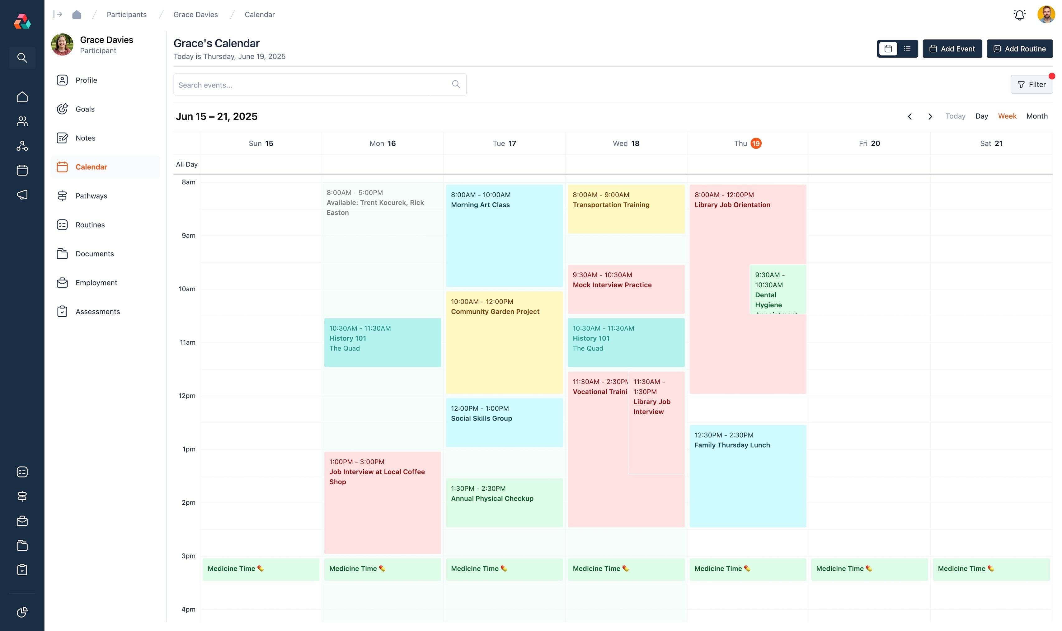 Schedule management